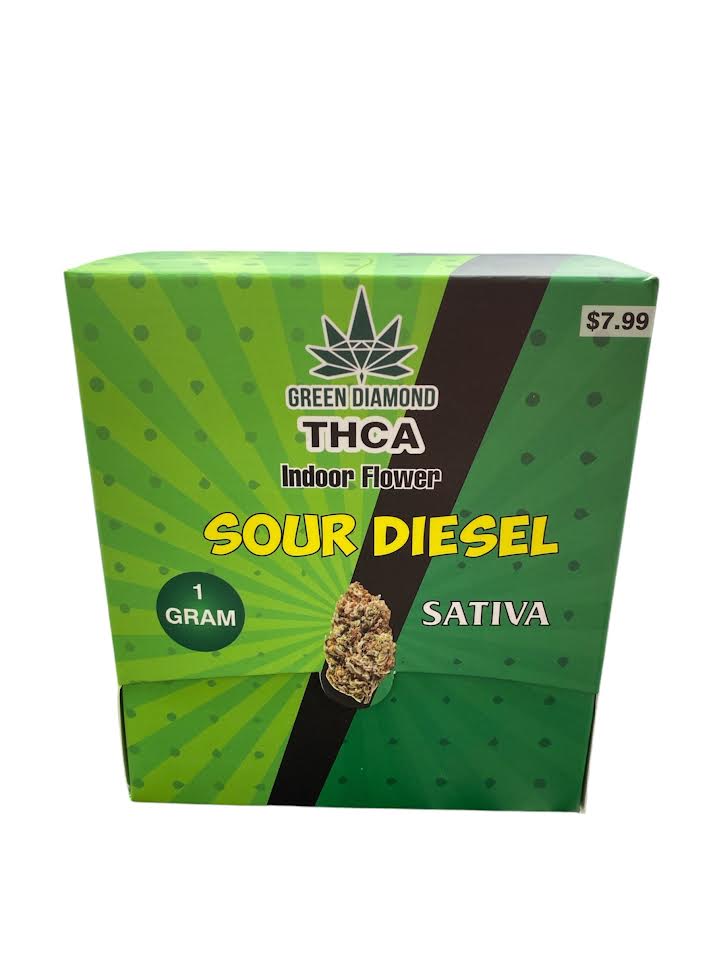 GREEN DIAMOND THCA FLOWER 1 GM 24CT/BOX