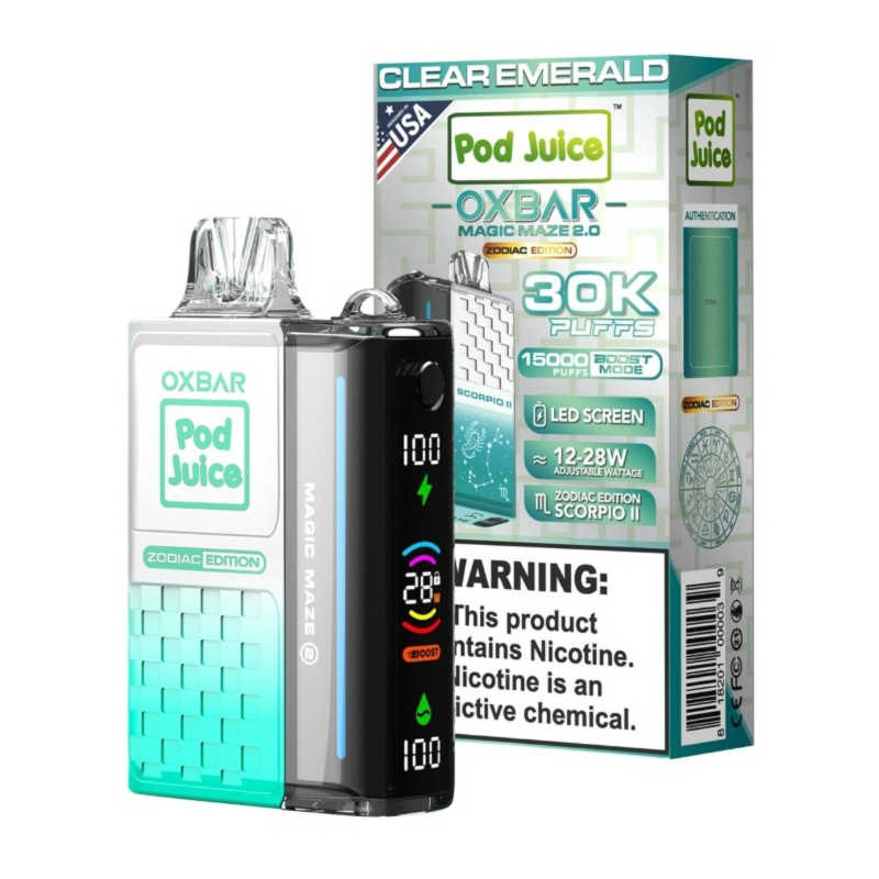 OXBAR x Pod Juice 2.0 Disposable Vape (30k)- 5ct | 1 Box