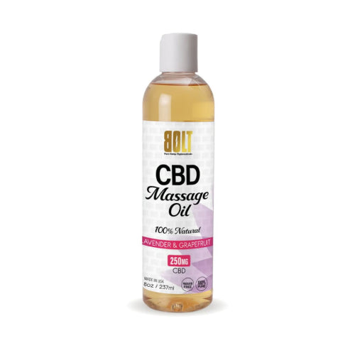 BOLT CBD Massage Oil - 100% Natural (250 mg, 1 ct)