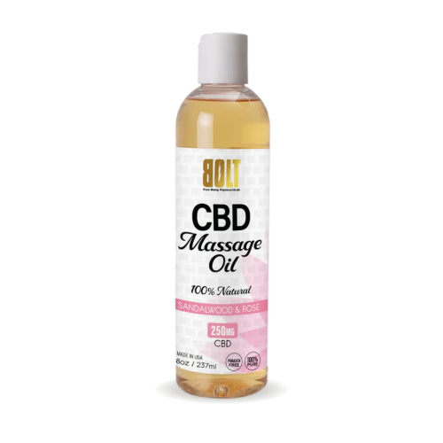 BOLT CBD Massage Oil - 100% Natural (250 mg, 1 ct)