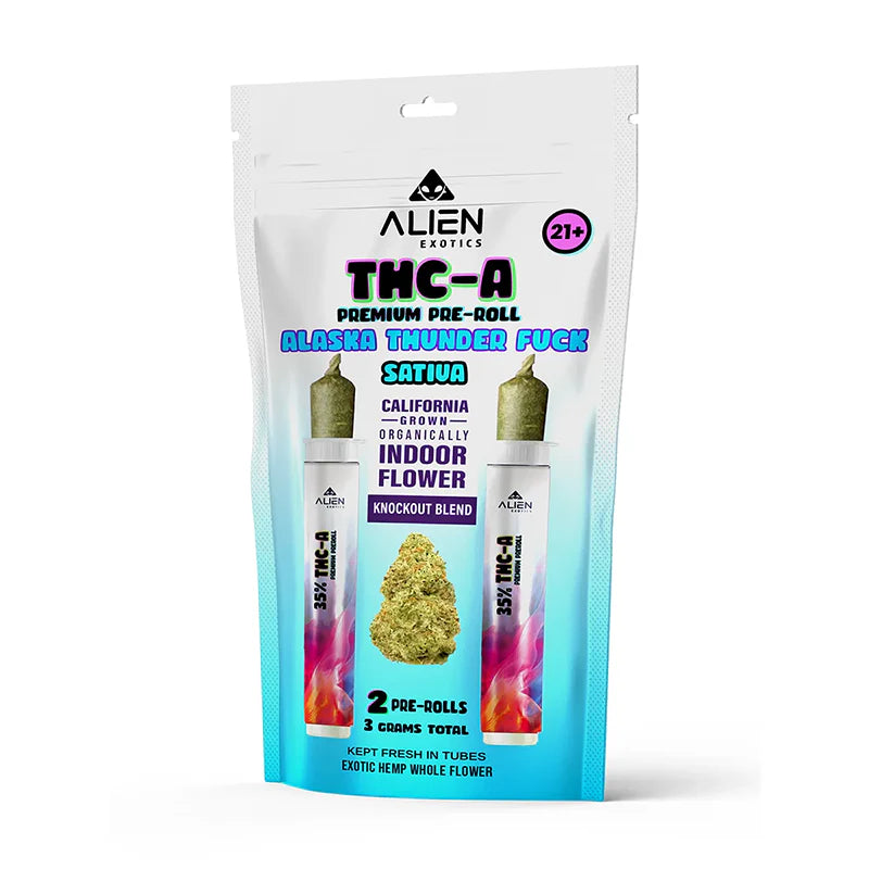 ALIEN EXOTIC KNOCKOUT BLEND THC- A PREROLL 3GM 10PK