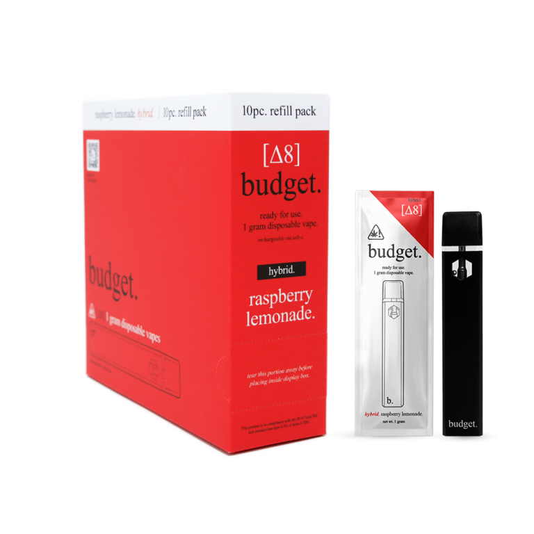 Budget-Ready For Use--1 Gram Delta-8- Disposable Vape- 10ct | 1 Box