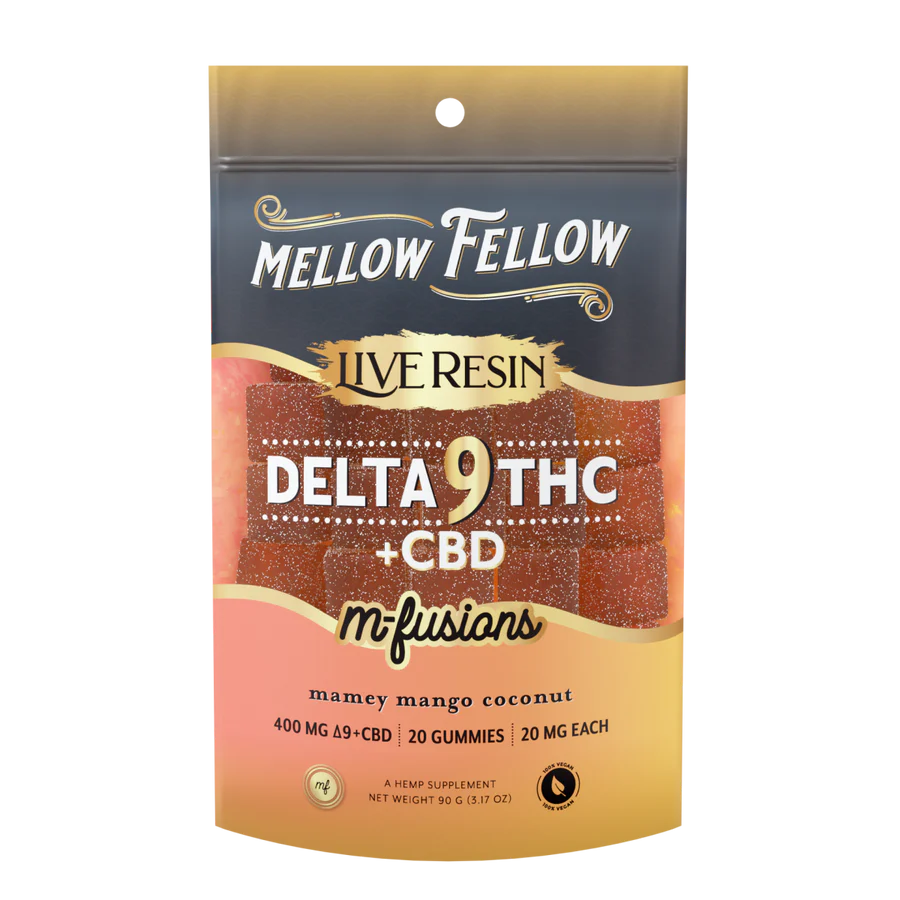 Mellow Fellow -Live Resin Edibles-400mg-20ct | 1 Pack