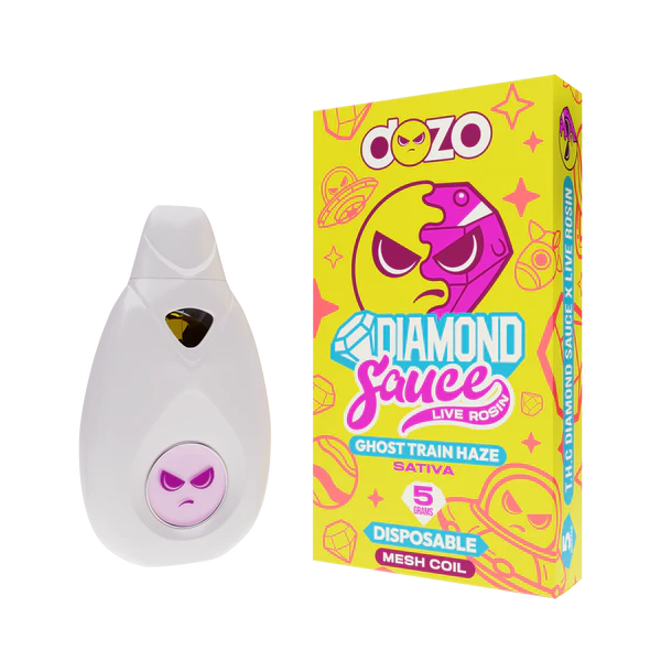 Dozo - 5g Diamond Sauce Live Rosin Disposable- 5ct | 1 Box