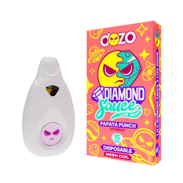 Dozo - 5g Diamond Sauce Live Rosin Disposable- 5ct | 1 Box