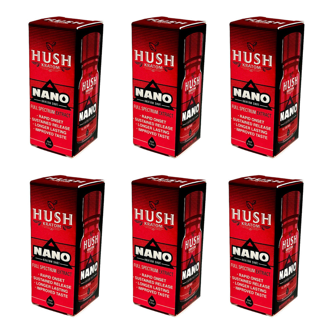 Hush Kratom Nano Extract Shot 10mL- 12 ct | 1 Box