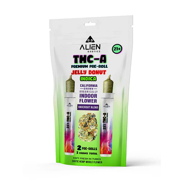 ALIEN EXOTIC KNOCKOUT BLEND THC- A PREROLL 3GM 10PK