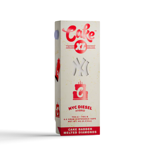 Cake XL 6.0g- Disposable-THC-A-THC-B- 5ct | 1 Box