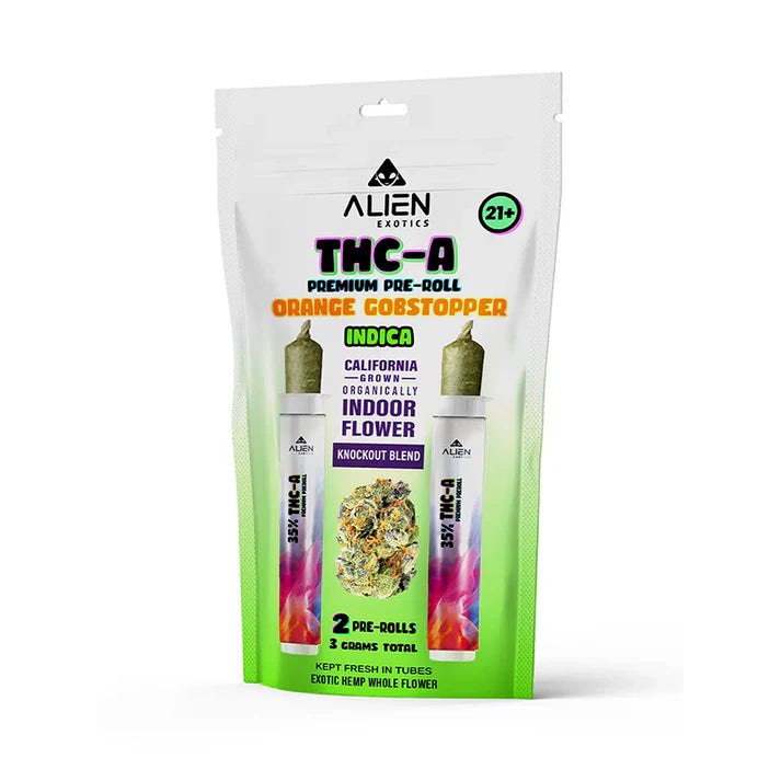 ALIEN EXOTIC KNOCKOUT BLEND THC- A PREROLL 3GM 10PK