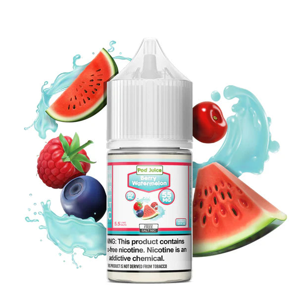 Pod Juice-Salt-E-Liquid(Flavors)- 55MG(Strength) | 30ML | 1ct