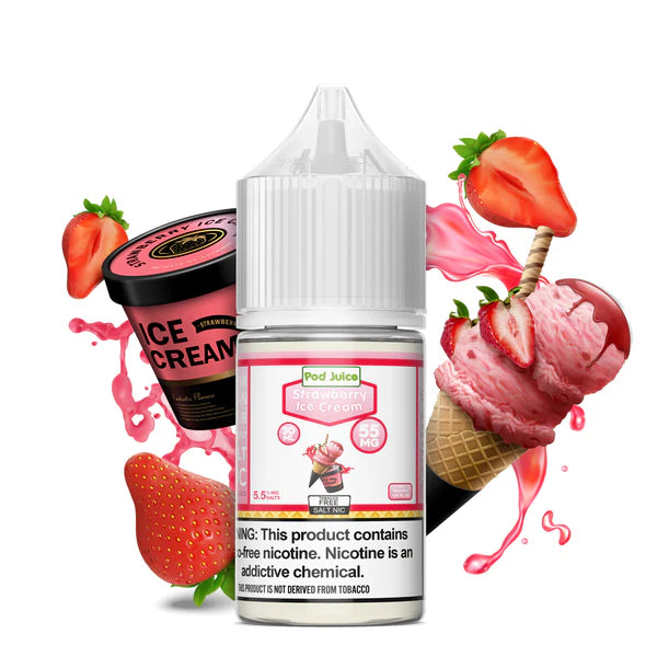 Pod Juice-Salt-E-Liquid(Flavors)- 55MG(Strength) | 30ML | 1ct