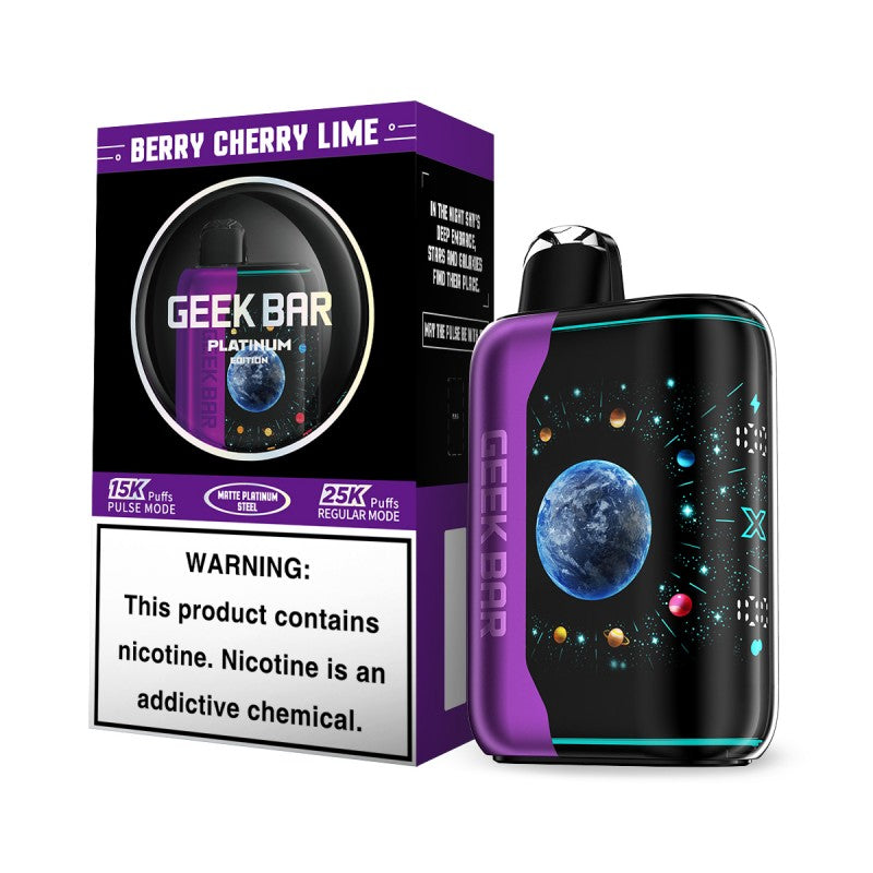 Geek Bar Pulse X Platinum- 25k Puff- 5ct | 1 Box