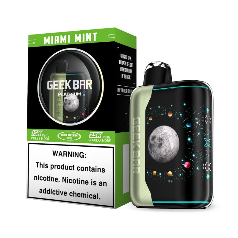 Geek Bar Pulse X Platinum- 25k Puff- 5ct | 1 Box