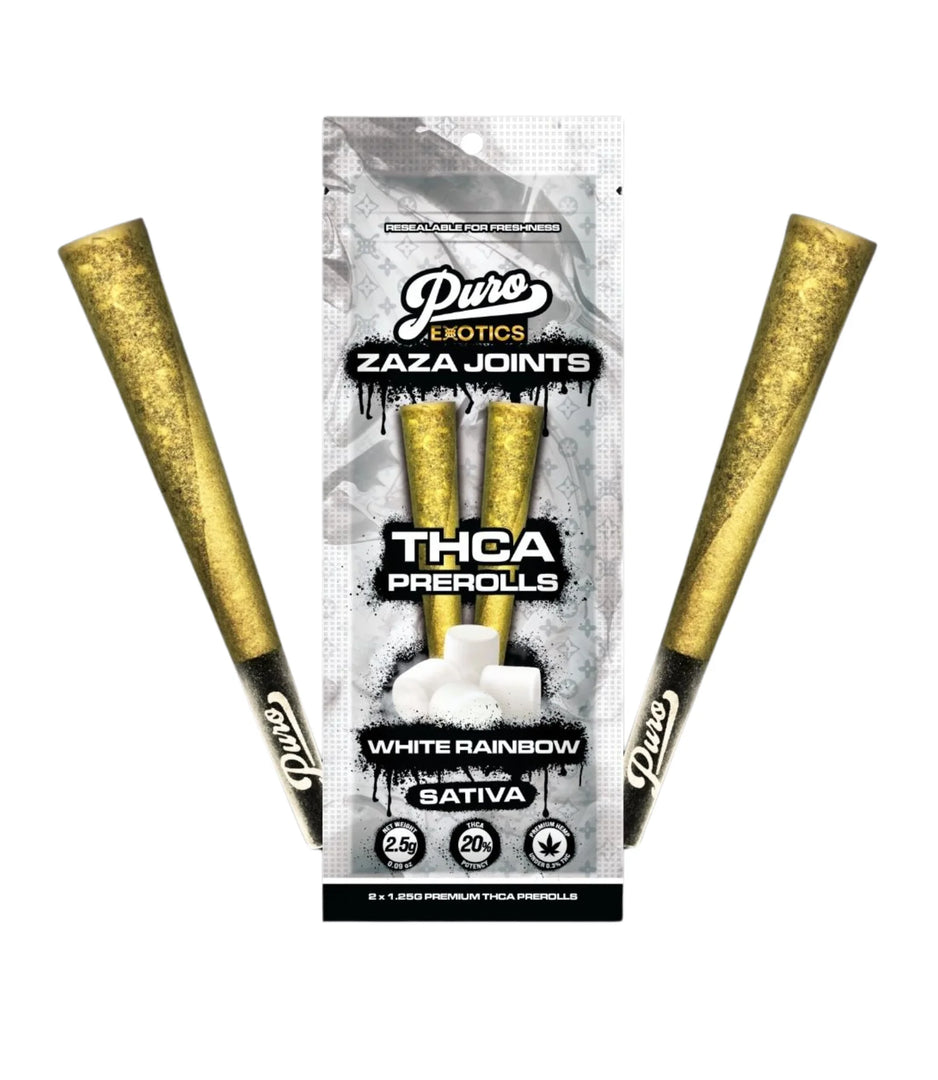 PURO EXOTICS ZAZA JOINTS THC-A 3G 2PK-10CT| 1 BOX