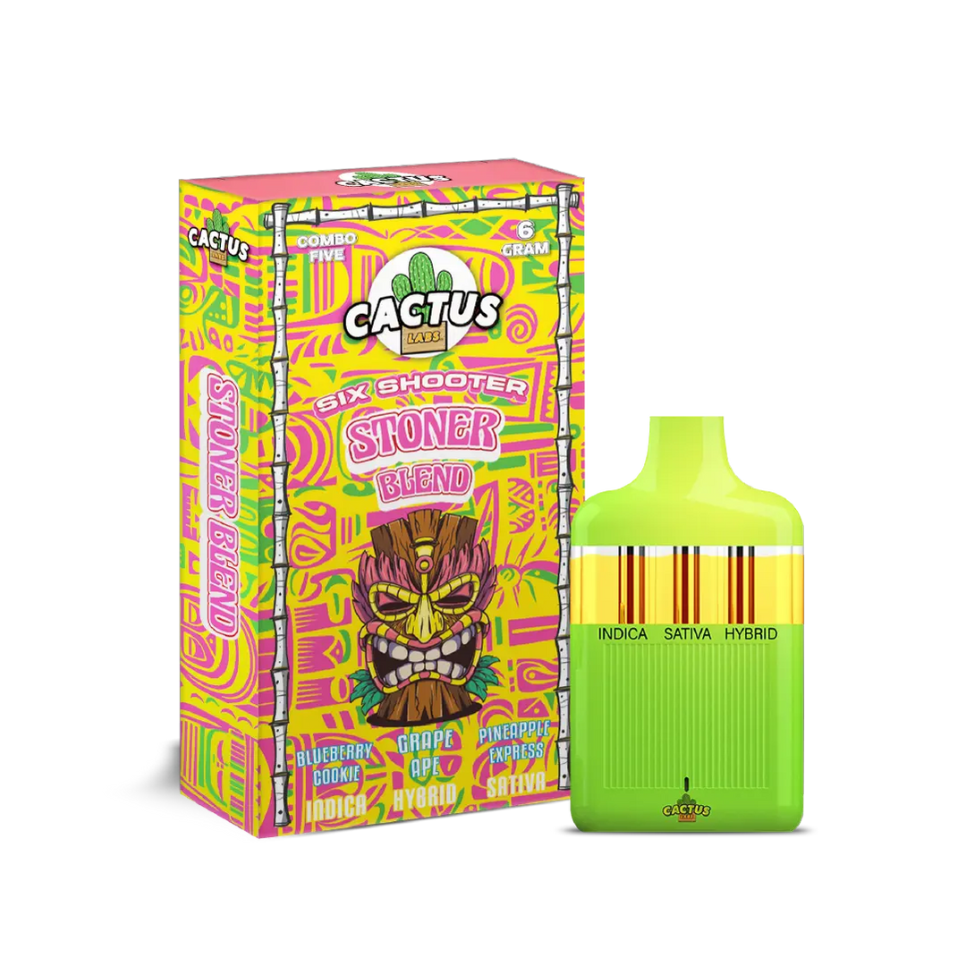 Cactus Labs. -6GM- 3 Flavors In 1- Six Shooter Stoner Blend- 5ct | 1 Box