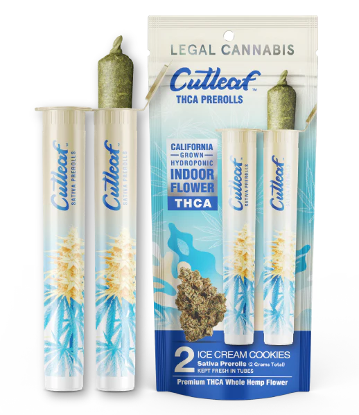 CUT LEAF THCA PRE-ROLLS 2GM 2PK|10CT