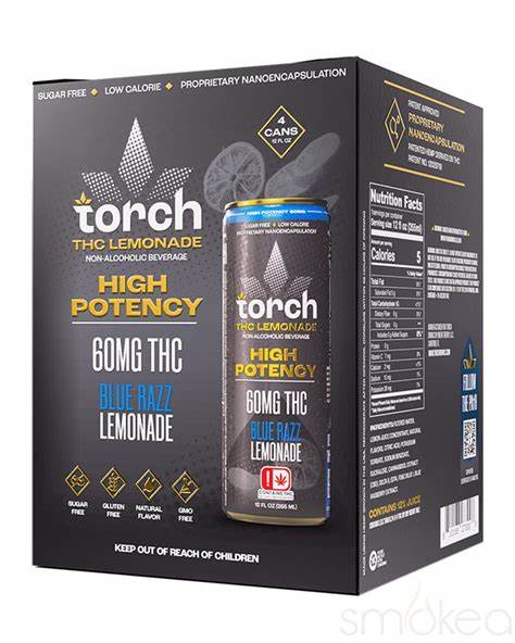 TORCH THC SELTZER 4PK/1CT HIGH POTENCY NON-ALCOHOLIC BEVERAGES