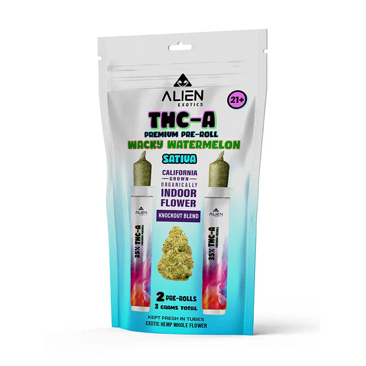 ALIEN EXOTIC KNOCKOUT BLEND THC- A PREROLL 3GM 10PK