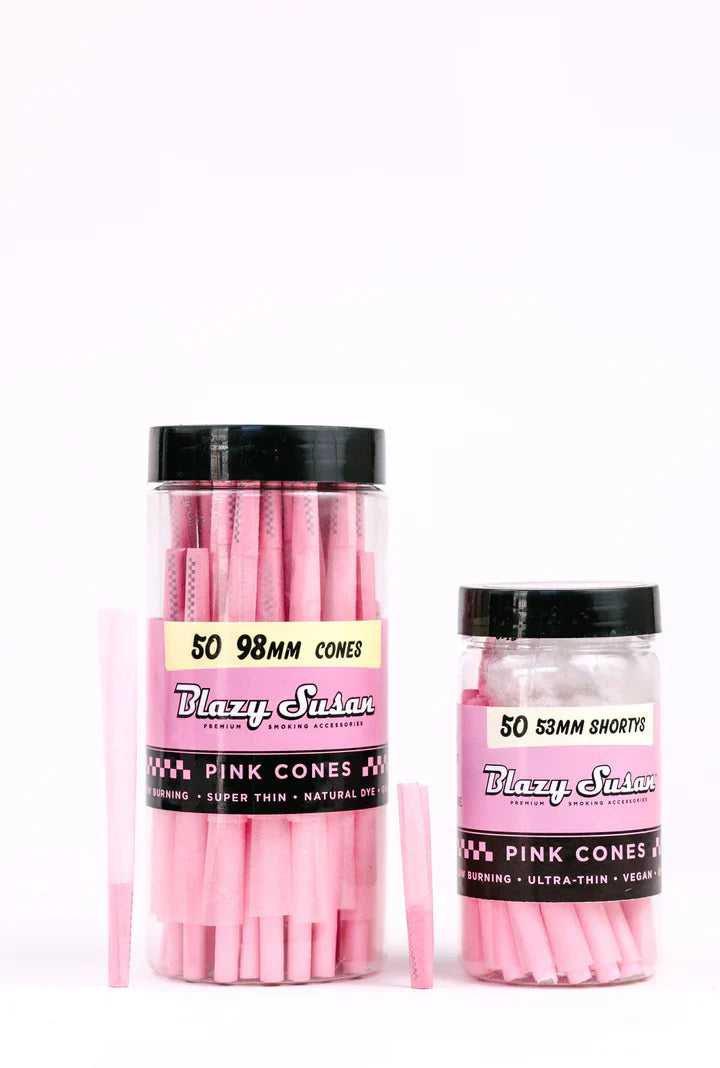 BLAZY SUSAN PINK CONES 98mm 50CT-