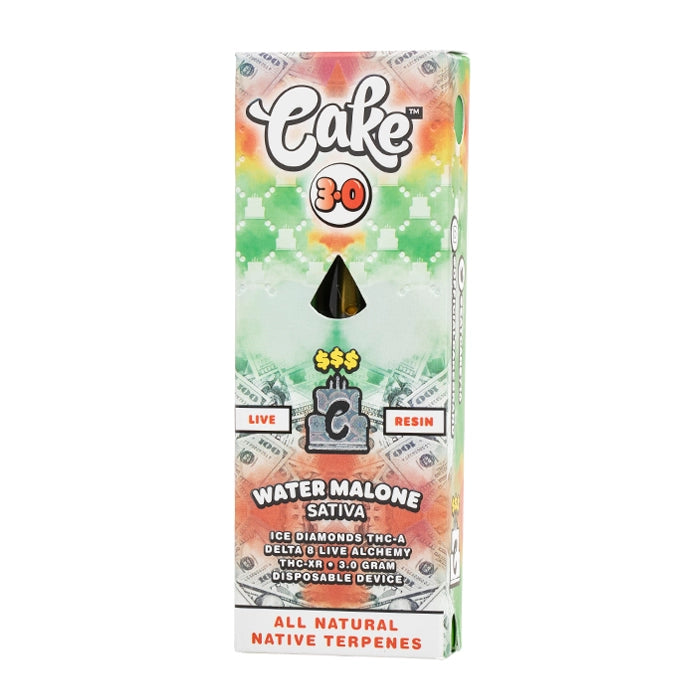 Cake -Live Resin- Moneyline Disposable 3G- 5ct | 1 Box