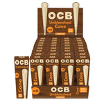 Load image into Gallery viewer, OCB Virgin Unbleached Pre-Rolled Cones (6 Packs of 32ct) | 1 Box
