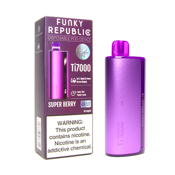 Funky Republic Ti7000 Disposable Vape by Elf Bar -5ct | 1 Box