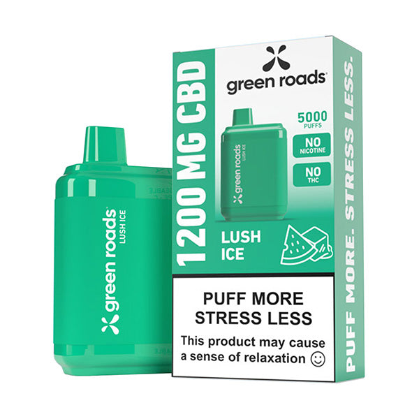 GREEN ROADS  CBD 5000 PUFFS 12000 MG  8 CT