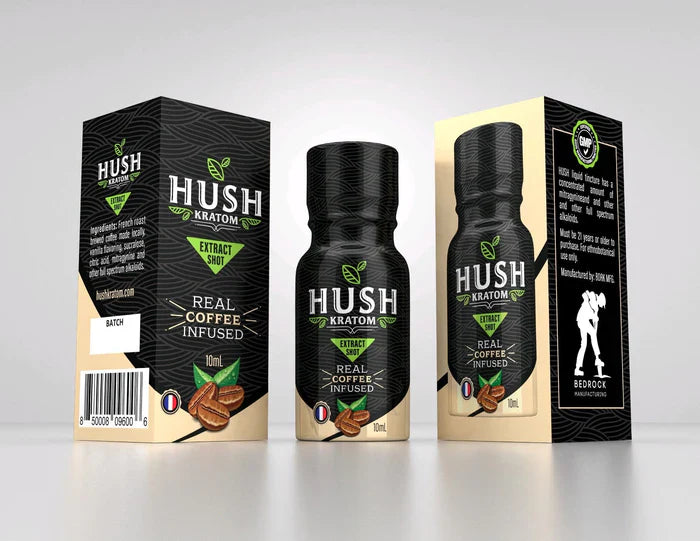 Hush Kratom 10 ml Real Coffee Infused - 12ct | 1 Box