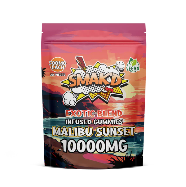 SMAK'D Exotic Blend Infused Gummies - 10,000MG(20pcs)-1ct