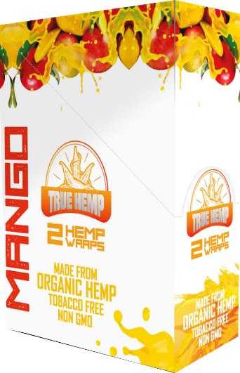 True Hemp Organic Hemp Wraps - Non-GMO | 2 Wraps per Pack | 25-Pack Box