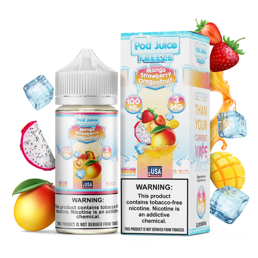 POD Juice- E-Lquid- 0mg(Strength) E-Liquid | 100ML | 1ct