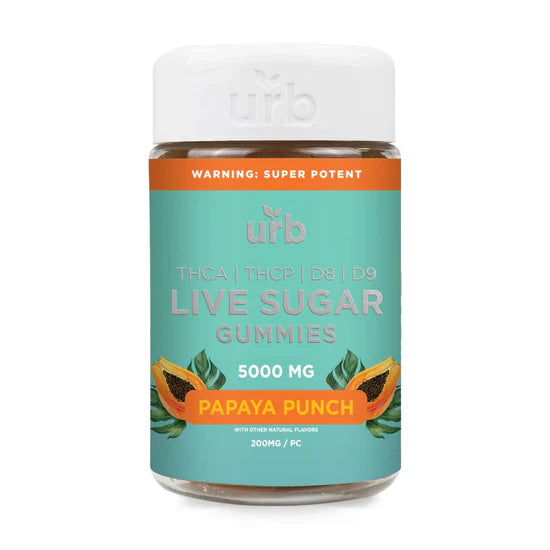 URB THCA Live Sugar Gummies - 5,000 mg (25 pcs) - 1 ct